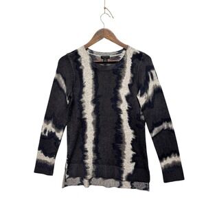 Only Mine Womens Tie Dye 2 Ply Cashmere‎ Sweater Size S Round Neck Mature Lux